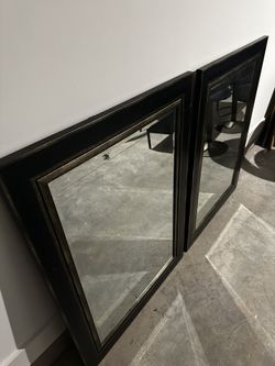 Black/Gold Mirror Set - 31.5 x 43.5 inches
