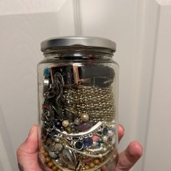 Mystery Jewelry Jar  Vintage And Modern