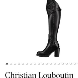 Knee-High Leather Christian Louboutin