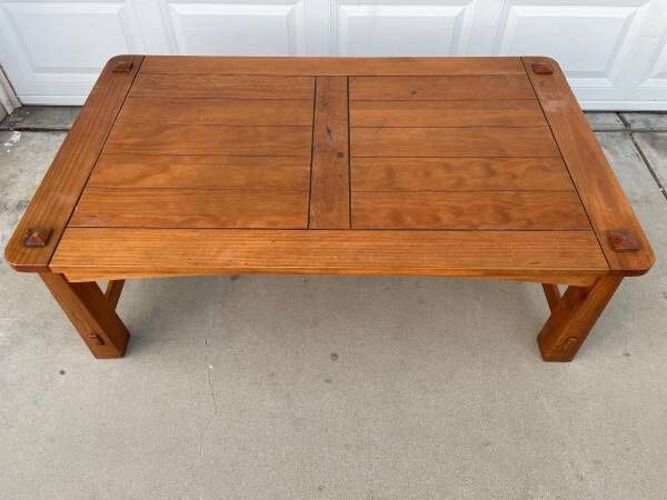 Large Wooden Coffee Table
