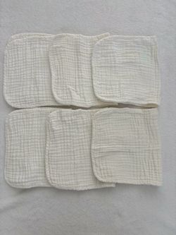 6 piece Muslim burp clothes- large