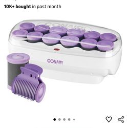 Conair Ceramic Tools Hot Roller Set - 12 Flocked Rollers with Clips
