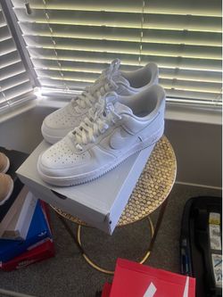 White Air Force ones size 11