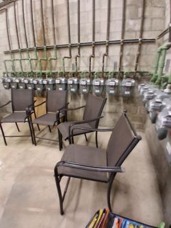 Outdoor Patio Sling Chairs Set