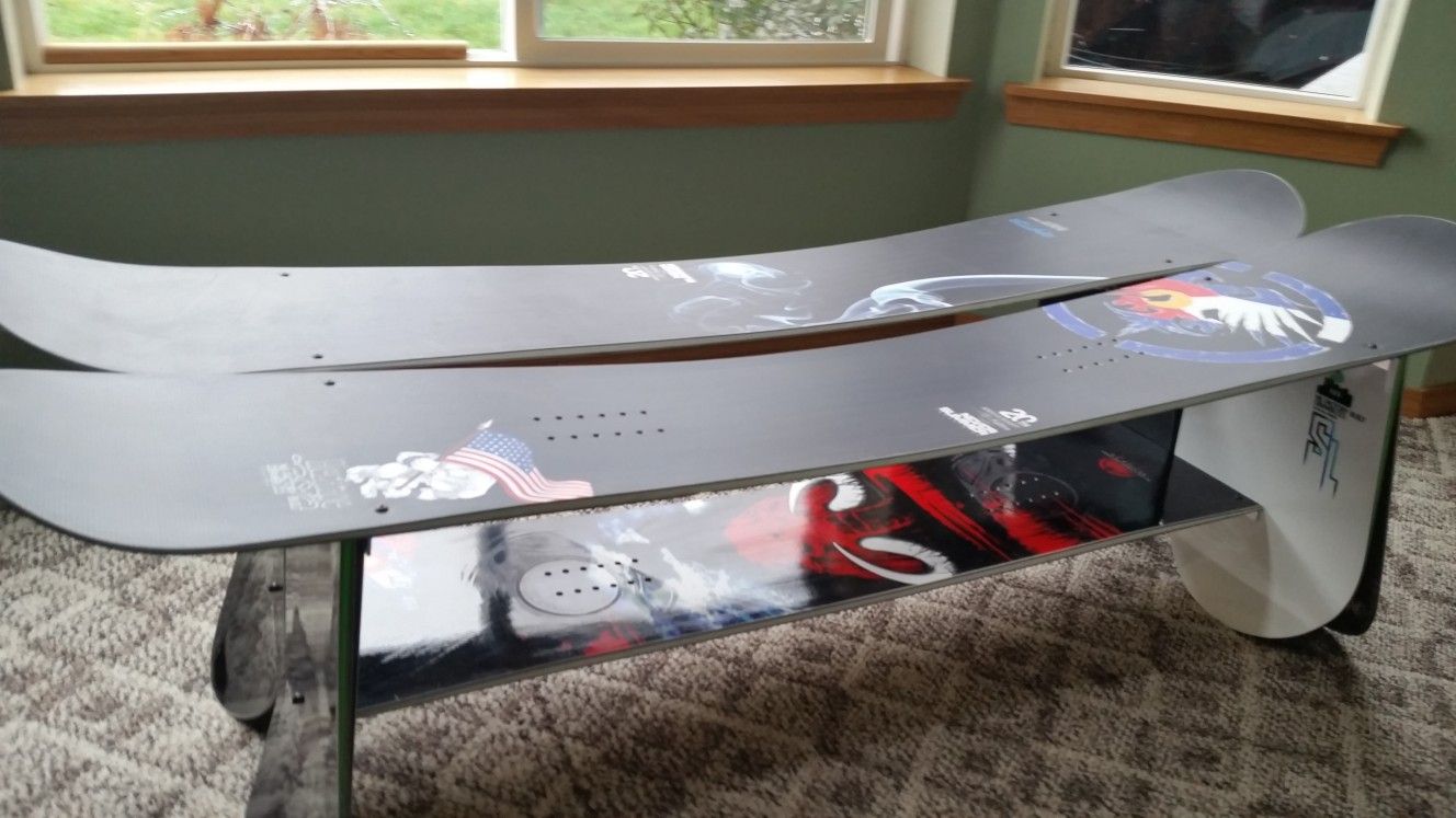 Snowboard Coffee Table