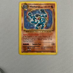 Machamp Pokémon Card Near Mint Condition 