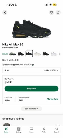 Corteiz air max 95 “honey” size 10.5