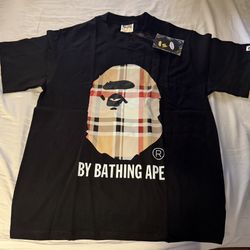 BAPE A Bathing Ape Check By Bathing Tee