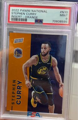 PSA 9 Stephen Curry 186/199 Insert-Orange from 2022 Panini National