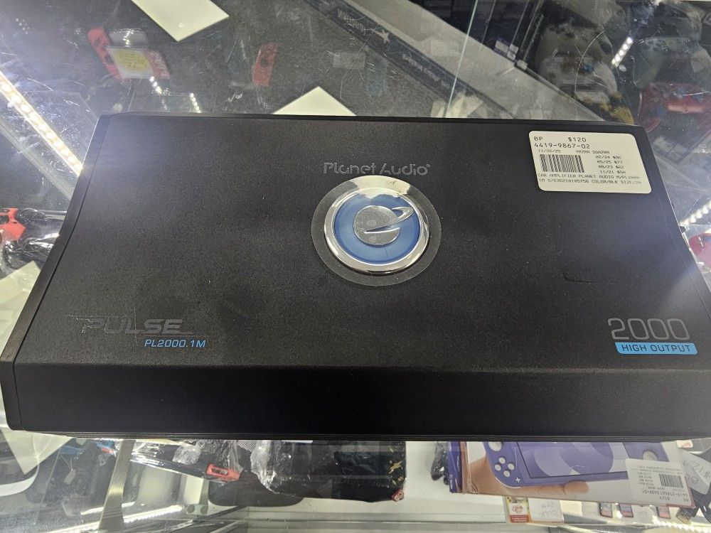 Planet Audio Pulse Car Amp. PL2000.1M ASK FOR RYAN. #4(contact info removed)-02