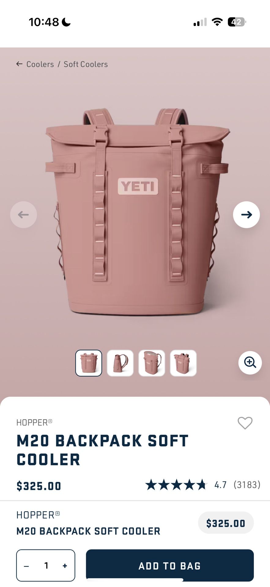Yeti Back Pack