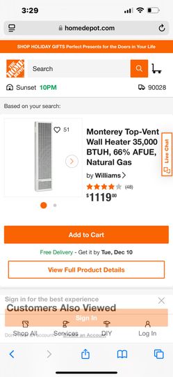 Wall Heater (as Seen At Home Depot)