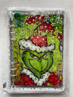Merry Grinchmas Holographic Disc Bound Notebook