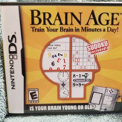 Brain Age Nintendo DS Game 