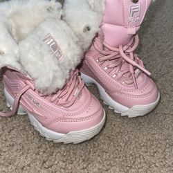 Little Kids Girls Fila Shoes Boot Pink Size 5 