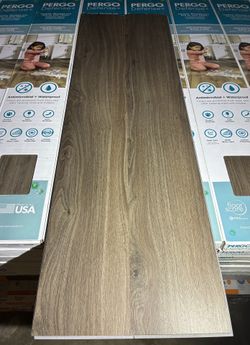 Pergo Defense+ Dark Chocolate Walnut Click Lock Waterproof Vinyl Plank