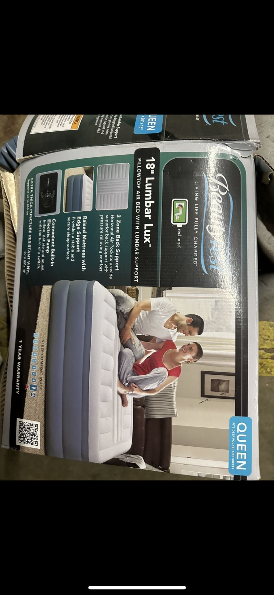 Beauty Rest Inflatable Bed With Built In Pump