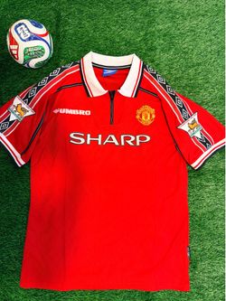 1998/99 Umbro Manchester United David Beckham #7 Home Kit
