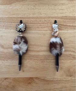 Hello Kitty Beaded Pom Pom Gift Pens