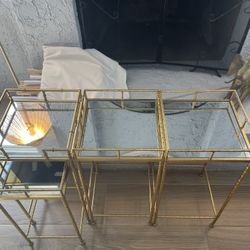 Gold End Tables 