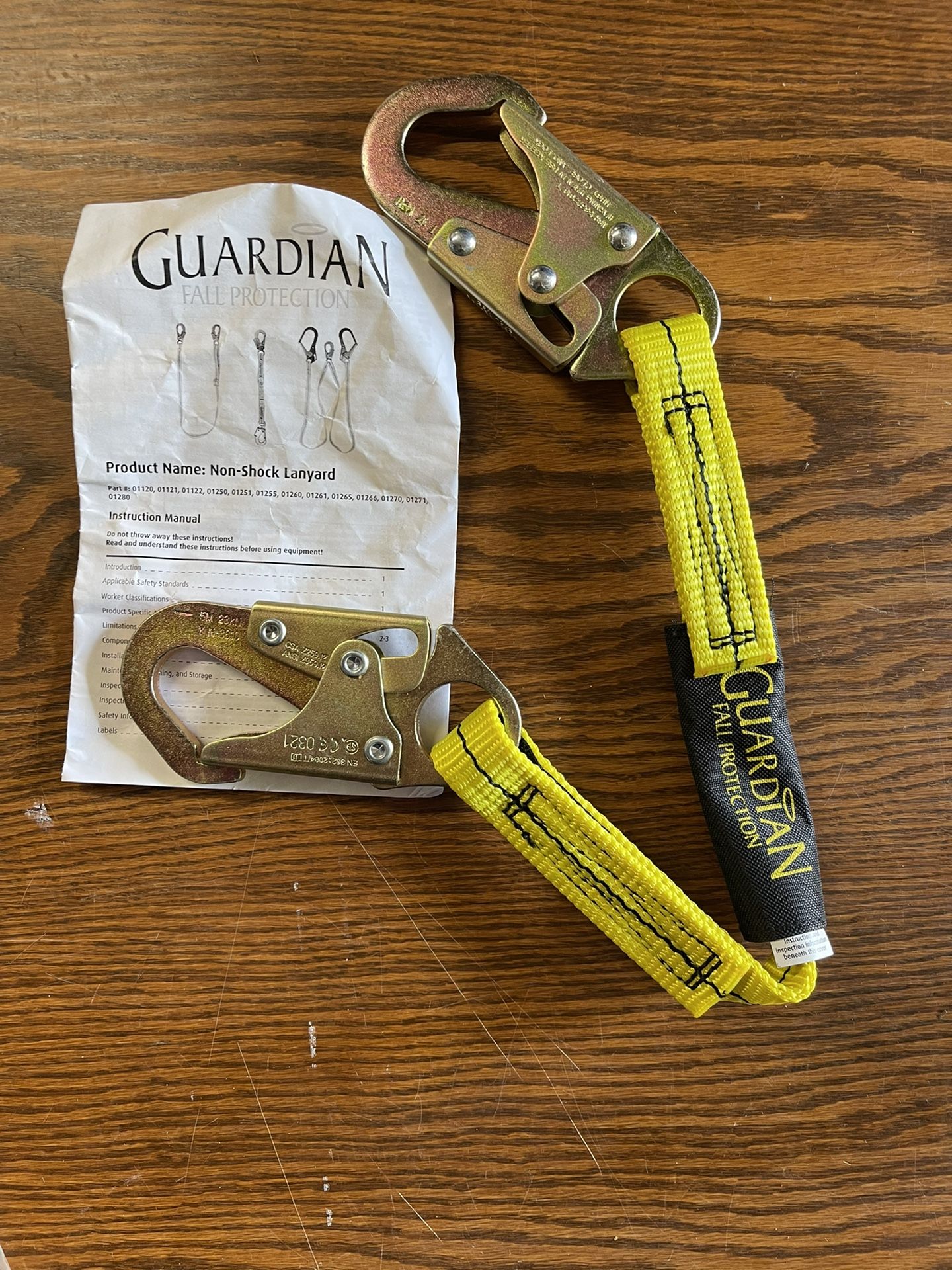 Gaurdian Dall Protection 2-Foot Single Leg Non-Shock Absorbing Lanyard