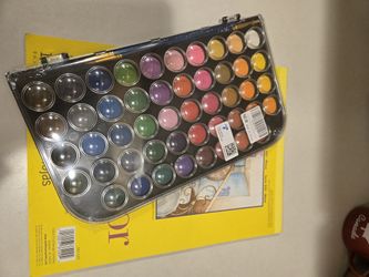 Water Color Paints And Paper