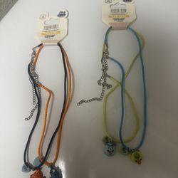 Disney Emoji Best Friend Forever BFF Necklaces Finding Dory And Monsters Inc RARE NEW!