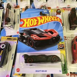 Hot Wheels 2024 | Bugatti Bolide | #185 185/250 | Black/Red | HW Exotics