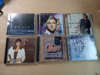 12 CD LOT Train, Blake Lewis, Jesse Cook, Chicago WYNONA Rod Stewart 10K MANIACS