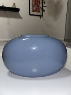 Vintage Haeger 102 Blue Ceramic Vase