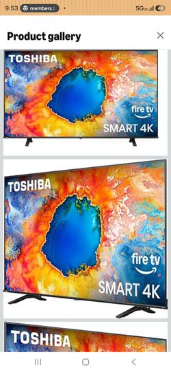 50 inch Smart tv Toshiba with control like new
