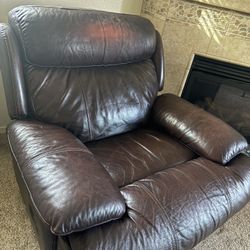 Leather Couch And Chair Set
