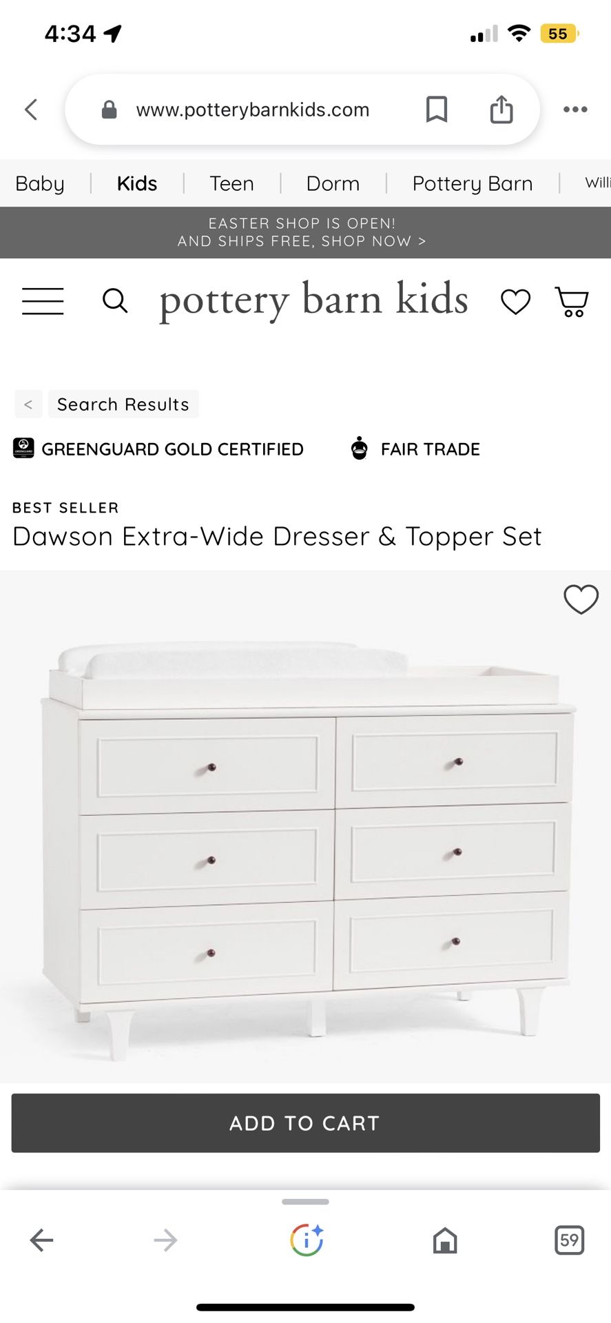 Changing Table Topper