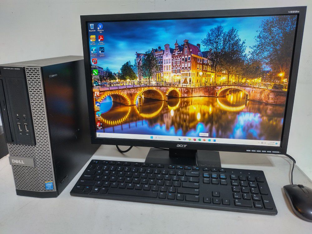 Dell Mini + 23" Widescreen- Keyboard And Mouse - Awesome Desktop $180
