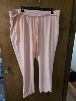 Torrid Pink Tie-Waist Pants Size 2X