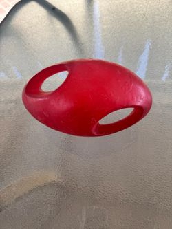 Kong 9”Red Rubber Dog Toy Football