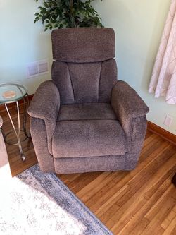 Brown Glider Recliner