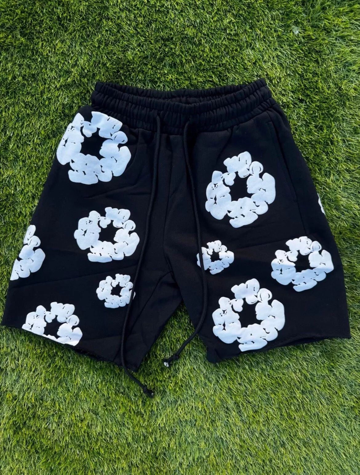 NEGOTIABLE Black Denim Tear Shorts