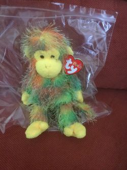 Ty multi color punkie monkey