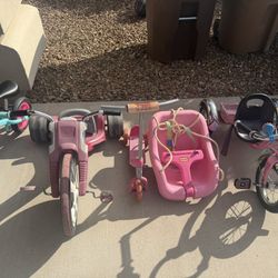 Scooter ,Tricycles And Toddler Swing.