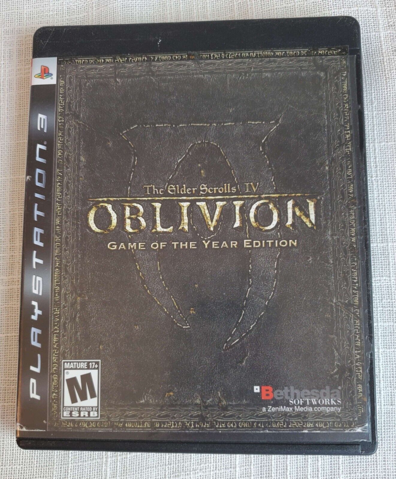 The Elder Scrolls IV: Oblivion, Xbox disc in PS3 GOTY Case