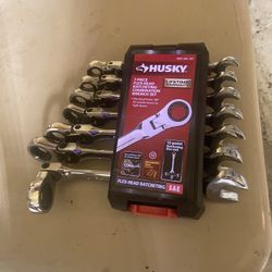 Flex Ratcheting SAE Combo Wrench (7-Piece)