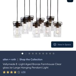 Allen Roth Vallymede 8-Light Chandelier-0575041