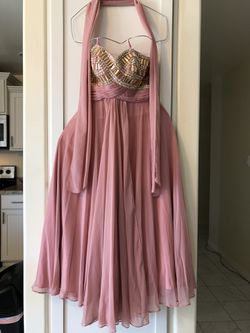 Rose Pink Prom Dress