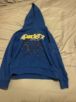 Spider Hoodie Adult Large blue
