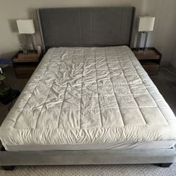 Grey Queen Bed Frame 