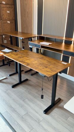 55 inches brand new brown standing desk
