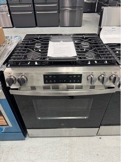 GE 30” slide in GAS range