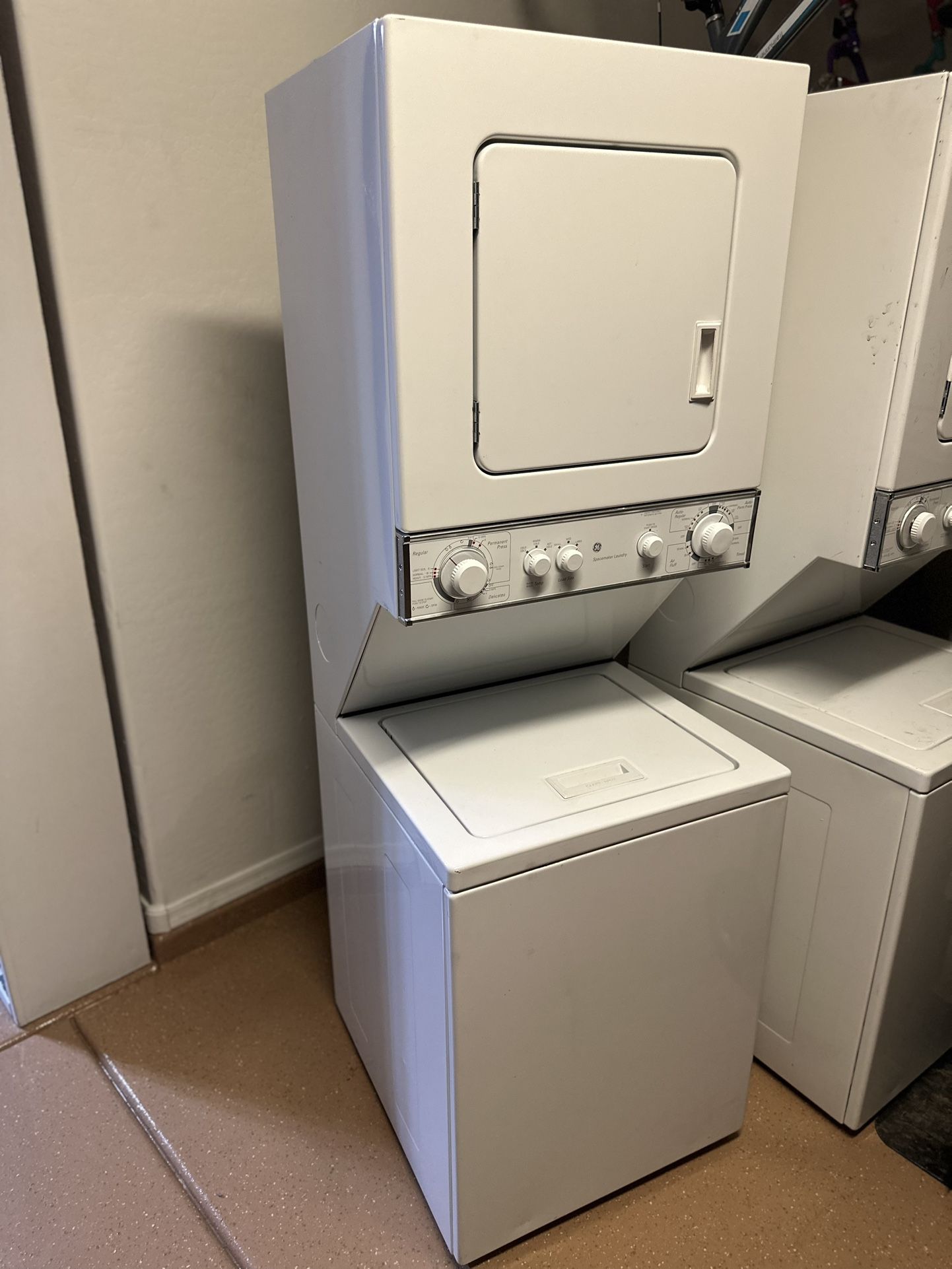GE Stackable Washer and Dryer (1 Month Warranty)