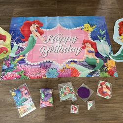 Disney Little Mermaid Party Decorations 